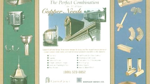 Copper Sheet Metal/Roof Drainage Display