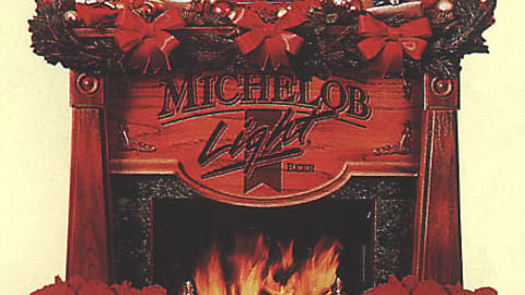 Michelob Light Fireplace Display