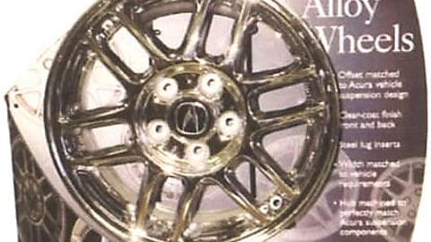 Acura Alloy Wheels Display