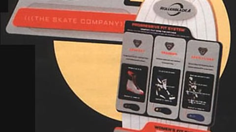 Rollerblade Boot Liners Display