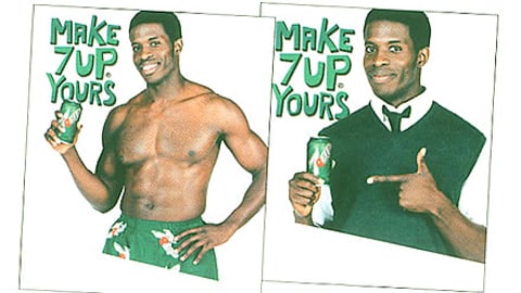 7 UP Godfrey Pole Signs