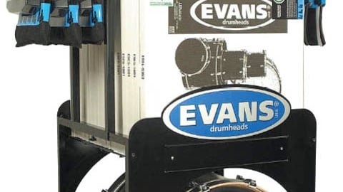 Evans Drumhead Floor Display