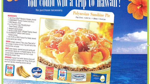 Kraft/Dole Hawaii Sweeps FSI