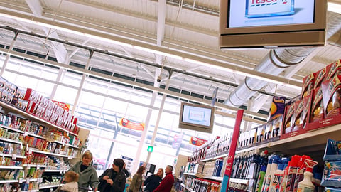 Tesco TV Aisle Monitors