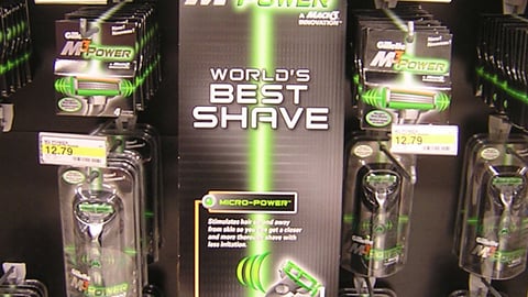 Gillette M3 Power Endcap in Target