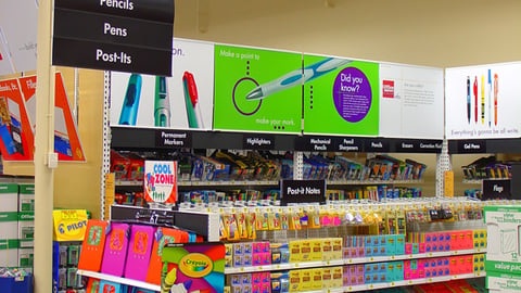 Office Depot M2 Aisle, Overhead Signage