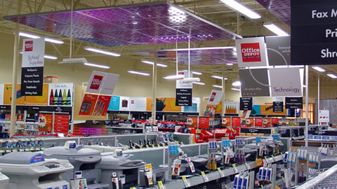 Office Depot M2 Overhead Signage