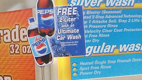Pepsi Gas Pump Sign