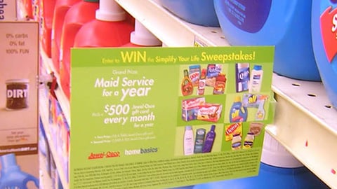 Albertsons/Unilever "Simplify Your Life" Shelf Sign