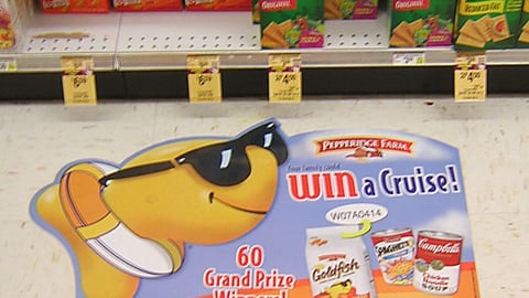 Pepperidge Farm Win a Cruise Floor Cling