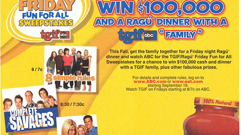 Ragu "TGIF" FSI