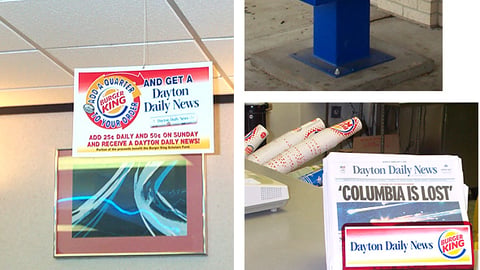 Dayton Daily News Burger King Displays