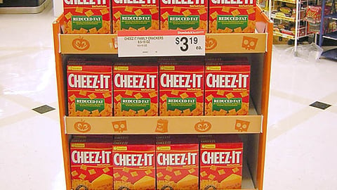 Keebler Cheez-It 'SpongeBob' Watches Floorstand