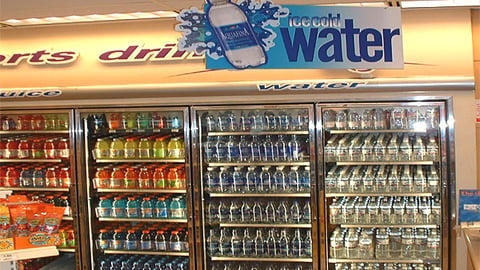 Pepsi Aquafina Overhead Signage
