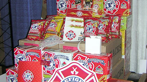 Firefighter Brand Freestanding Display