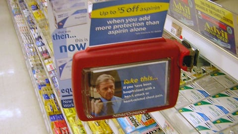 Plavix Take-One Shelf Dispenser