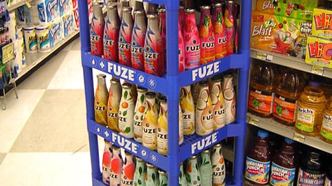 Fuze Beverages Floorstand