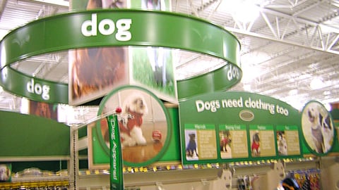 PetsMart Dog Department and In-line Signage
