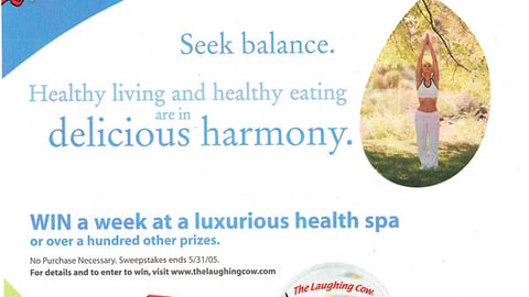 The Laughing Cow Spa Sweeps FSI