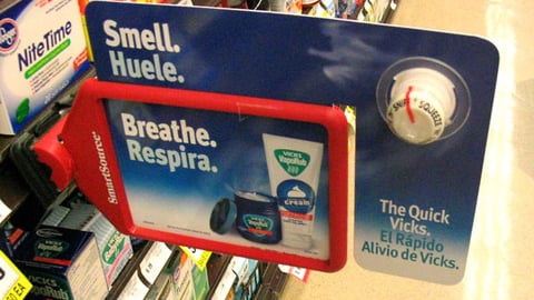 Vicks VapoRub Bilingual Shelf Talker