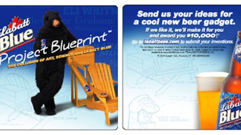 Labatt Blue Project Blueprint Coasters
