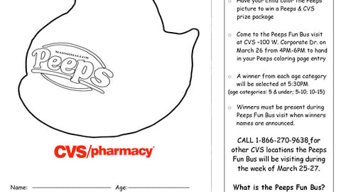 Peeps Fun Bus Visit Handout