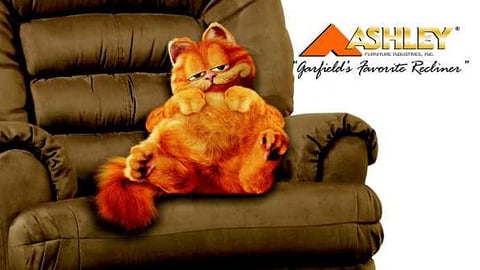Ashley Furniture Garfield Window Sign