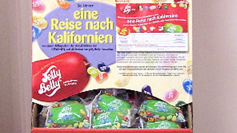 Jelly Belly Contest Floorstand for Germany