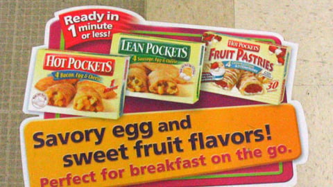 Hot Pockets Floor Cling
