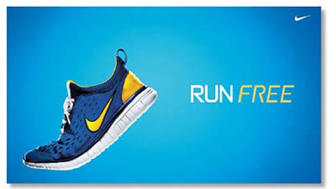 Nike Run Free Lenticular Signage