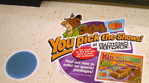 Kid Cuisine/Cartoon Network "Big Wig" Floor Cling