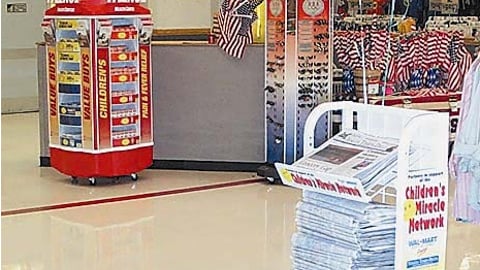 Visalia Times-Delta, Wal-Mart Children's Network Promotion Rack