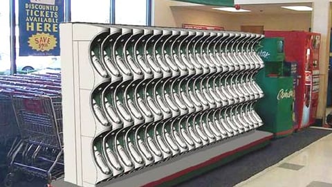Stop & Shop 'Shopping Buddy' Rack