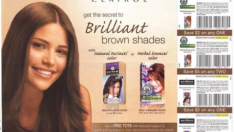 Clairol Free Tote FSI Spread