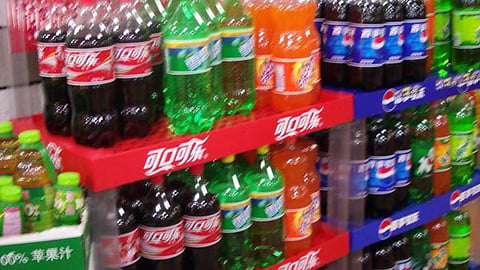 Coke, Pepsi Floorstands