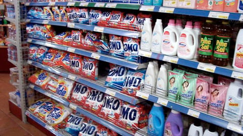 Unilever Omo Soap Gondola