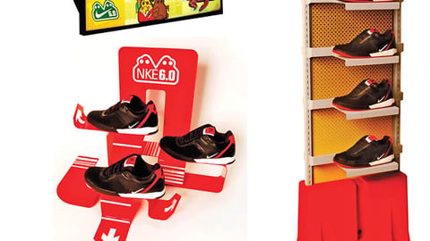 NKE 6.0 Shoe Displays