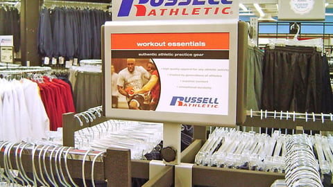 Russell Athletic Apparel Signage