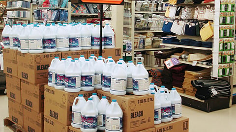 Big Lots Bleach Case Stack