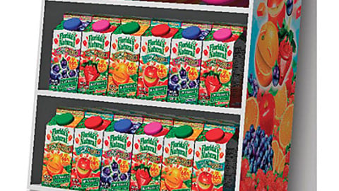 Florida's Natural Fruit Snack Floorstand