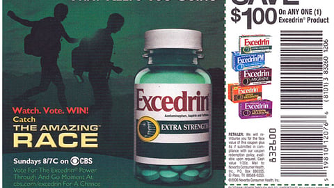 Excedrin/CBS Sweeps FSI