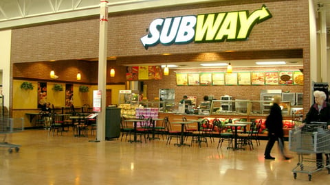 Wal-Mart Subway Restaurant