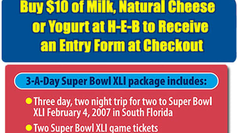 H-E-B/Dairy Max Super Bowl Sweeps Feature