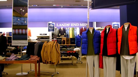 Sears Lands' End Men Merchandising