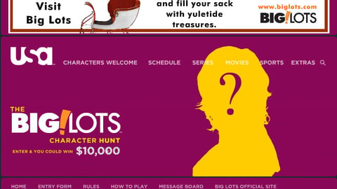 Big Lots 'Character Hunt' Online Ad