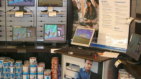 HP Computer Design Center Kiosk