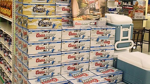 Coors Light Grilling Offer Endcap
