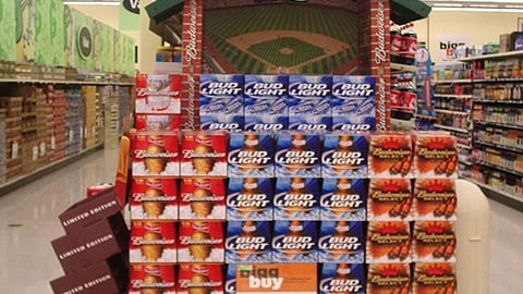 Budweiser Baseball Endcap
