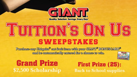Giant/Chiquita College Sweeps Feature
