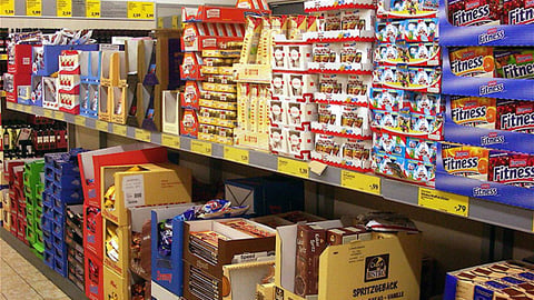 Aldi Sud Cut Case Displays